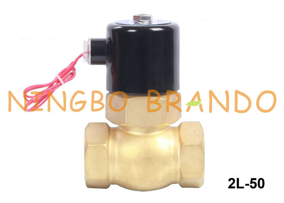 2L-50 2'' DN50 Steam Hot Water Brass Solenoid Valve 24 Volt 220 Volt