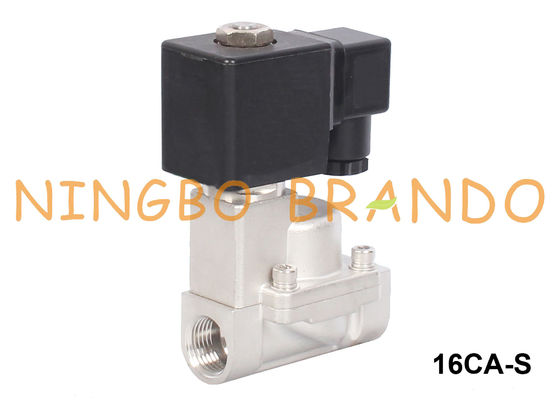 Stainless Steel Hot Water Steam Solenoid Valve 3/8 1/2 3/4 1 Inch 24V 220V