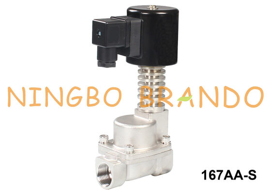 Hot Water Stainless Steel Solenoid Valve 3/8'' 1/2'' 3/4'' 24V 220V