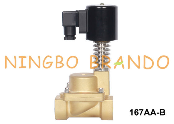 3/4 1 Inch Brass Solenoid Valve For Hot Water 24VDC 220VAC