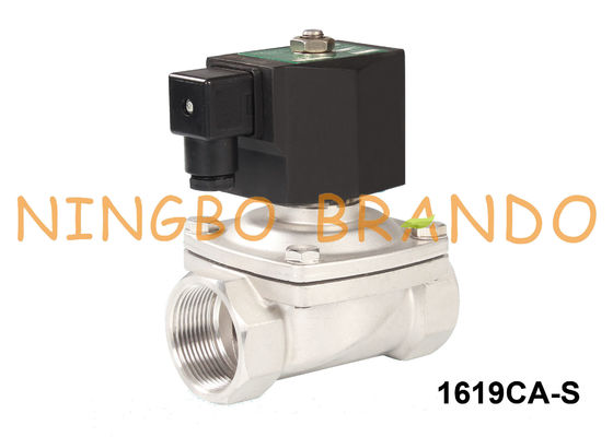 1 1/2'' 2 Way Hot Water Stainless Steel Solenoid Valve 24VDC 220VAC