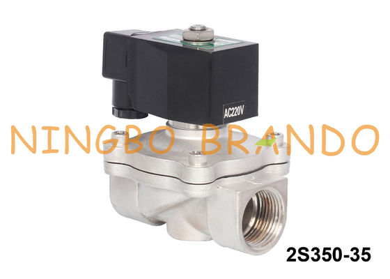 1 1/4'' 2 Way NC Water Solenoid Valve Stainless Steel 24 Volt 220 Volt