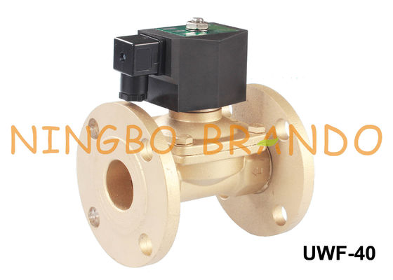 1 1/2'' Flanged Brass Water Electric Solenoid Valve 24VDC 220VAC