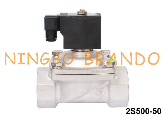 2'' DN50 Electric Solenoid Water Valve Stainless Steel 24V 220V