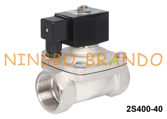 1 1/2'' Electric Stainless Steel 304 Solenoid Valve Water 24V 220V