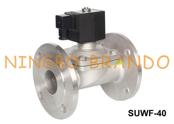 1.5'' Flanged Stainless Steel Solenoid Valve Water 24V 220V