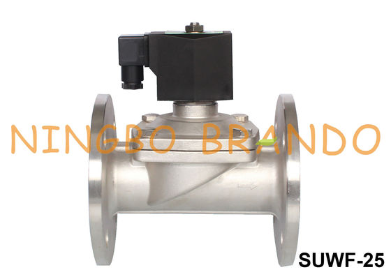 1'' Flanged Water Solenoid Valve Stainless Steel 24VDC 220VAC