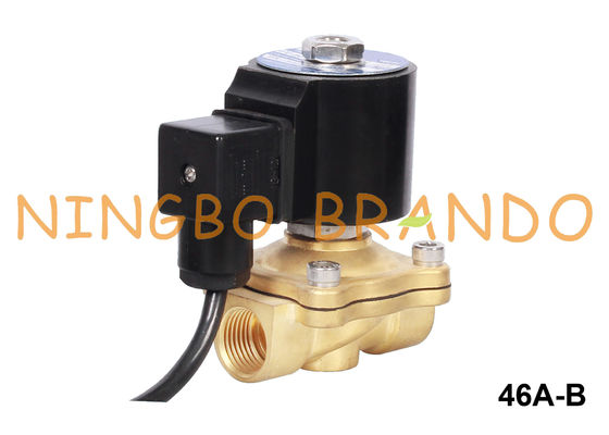 1/2 Inch Fountain Brass Solenoid Valve IP68 Underwater 24VDC 220VAC