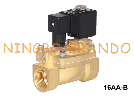 24V 220V PTFE Diaphragm Brass Solenoid Valve 3/8'' 1/2'' 3/4'' 1''