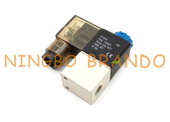 2 Position 2 Way 1/8'' 2V025-06 DIN43650A Pneumatic Solenoid Valve