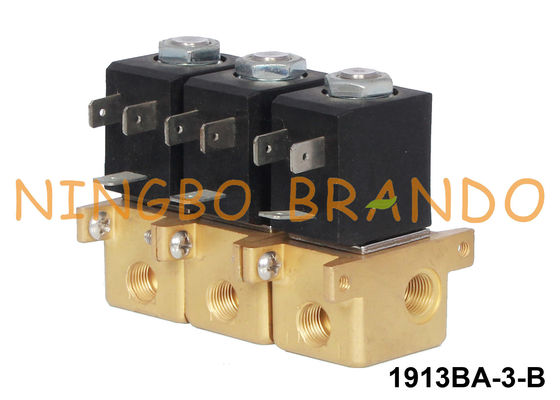 Multi-Port 3 Group Water Air Brass Solenoid Valve Combinable 24V 220V