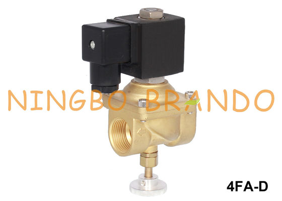 3/4'' LPG Natural Gas Brass Solenoid Valve With Manual Override 24V 220V