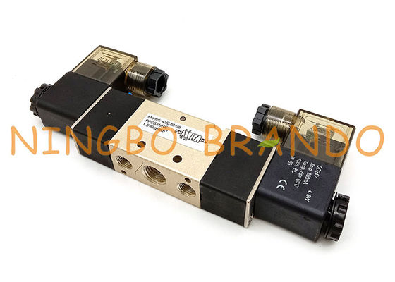 Airtac Type 4V210-08 5/2 Way Double Solenoid Pneumatic Valve