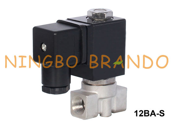 2-Way Water Air Latching Solenoid Valve Stainless Steel DC6V DC12V DC24V