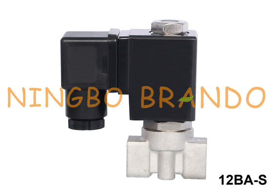 Two-Way Latching Water Air Solenoid Valve Stainless Steel 6 12 24 Volt DC