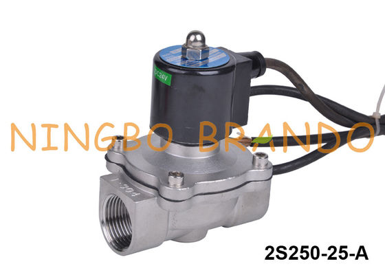 1'' Waterproof IP68 Water Stainless Steel Electric Solenoid Valve 24V 220V