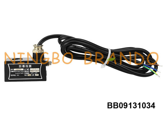 Ex-Proof Solenoid Valve Coil With Cable 24VDC 220VAC 3.8W 5.8VA