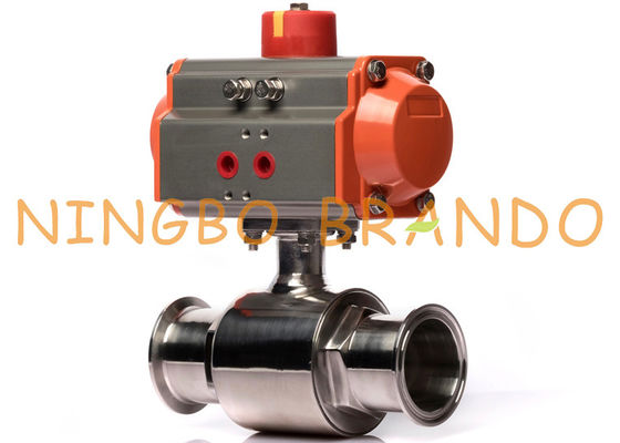 Pneumatic Actuator Tri Clamp Ball Valve Sanitary Stainless Steel