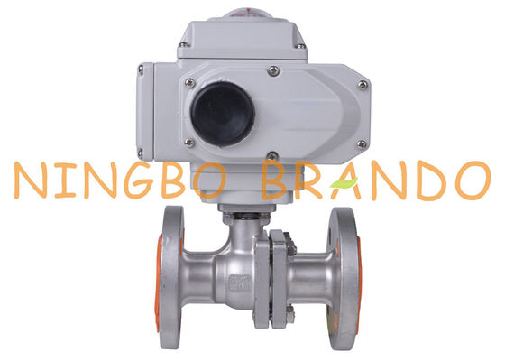 2'' DN50 Flanged Electric Actuator 2 Piece Ball Valve Stainless Steel