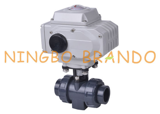 PVC Electric Actuator Plastic Ball Valve 1'' DN25 UPVC CPVC