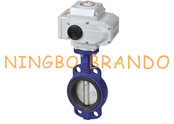 Soft Seat Electric Actuator Wafer Butterfly Valve Cast Iron 4'' DN100