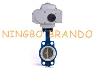 PTFE Seal Wafer Type Electric Actuator Butterfly Valve Cast Iron 4 Inch