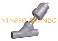 1 1/2'' DN40 PN16 Welded Pneumatic Angle Seat Valve Double Acting