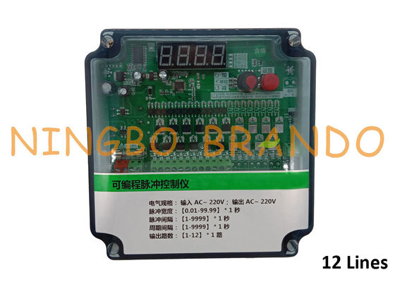 12 Lines Pulse Jet Valve Sequence Timer Controller For Dust Collector