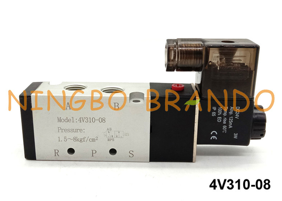 4V310-08 Airtac Type Pneumatic Air Solenoid Valve 5/2 Way 24V 220V