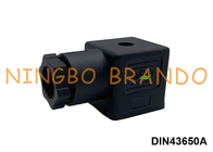 DIN 43650A Solenoid Valve Coil Plug Connector Black DIN 43650 A