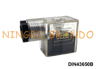 DIN43650B IP65 MPM Solenoid Coil Connector With LED DIN 43650 Form B
