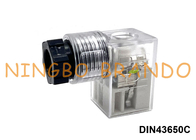 DIN43650C Solenoid Valve Coil Connector With LED DIN 43650 Form C