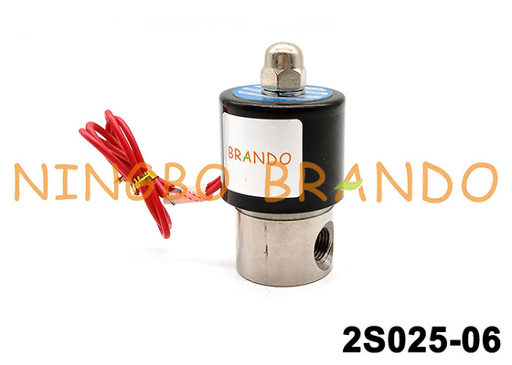 2S025-06 SUS-6 1/8'' Water Electric Stainless Steel Solenoid Valve