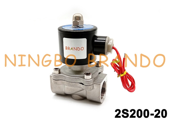 SUW-20 2S200-20 3/4'' Water Oil Fluid Stainless Steel Solenoid Valve