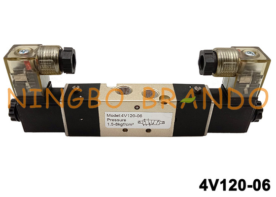 4V120-06 Airtac 5/2 Pneumatic Solenoid Air Valve 24VDC 220VAC