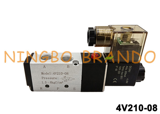 4V210-08 5/2 Way 1/4'' Airtac Solenoid Valve DC24V AC220V 4V210-08-B