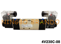 AirTAC Type PT1/4 4V230C-08 Solenoid Valve 220V AC 24V DC 5/3 Way