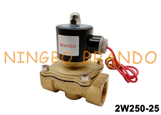 2W250-25 2W Series 1 Inch Electric Solenoid Valve Brass Material