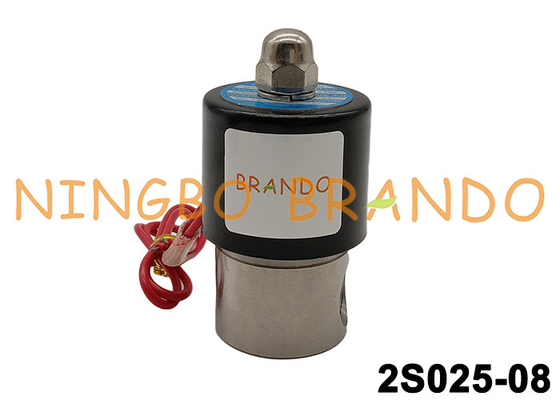 2S025-08 Stainless Steel Solenoid Valve DC24V AC220V 1/4''