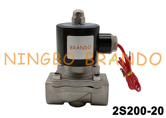 2S200-20 3/4 Stainless Steel Water Solenoid Valve NC 24VDC 220VAC