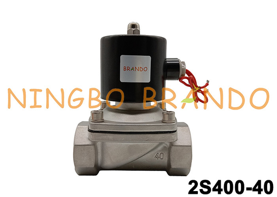 DN40 2S400-40 1.5 Inch Stainless Steel Solenoid Valve 12V 24V 220V