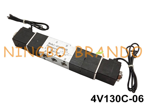 1/8'' Electric Directional Control Pneumatic Solenoid Valve 4V130C-06