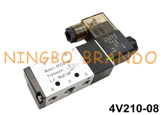 4V200 Series Single Solenoid Air Control Valve 4V210-08 1/4''