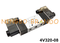 4V320-08 1/4'' Double Solenoid Pneumatic Valve DC12V DC24V AC220V
