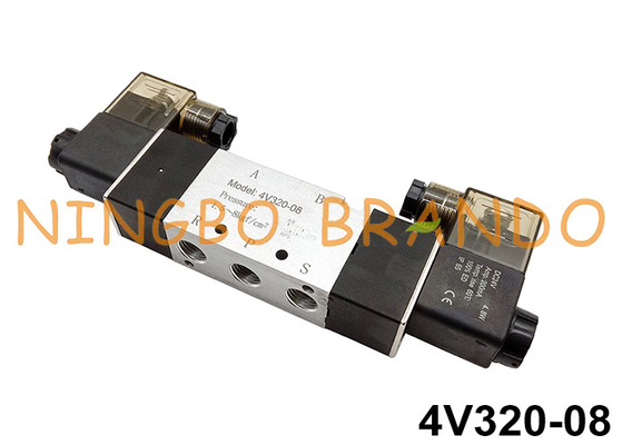 4V320-08 1/4'' Double Solenoid Pneumatic Valve DC12V DC24V AC220V