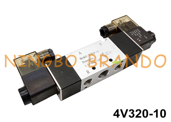 4V320-10 3/8'' Pneumatic Solenoid Valve 5/2 Way 24VDC 220VAC