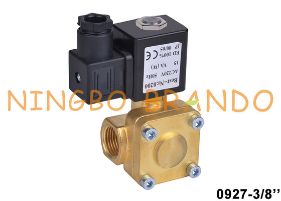 0927100 3/8'' NC Brass Solenoid Valve For Screw Air Compressor