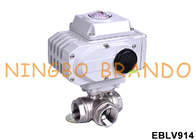 L T Pattern 3 Way Stainless Steel Electric Actuator Ball Valve
