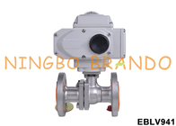 Stainless Steel Flanged Electric Actuator Ball Valve 24VDC 220VAC