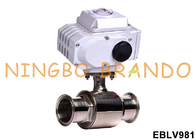 Sanitary Stainless Steel Tri Clamp Electric Actuator Ball Valve